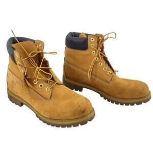 Timberland Tan Nubuck Leather Boots Men’s Size 11 Preowned